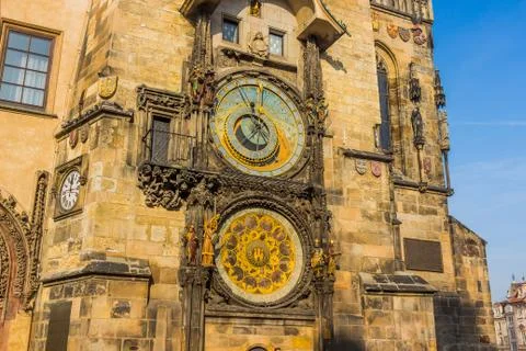 Prague Astronomical clock Stock Photos