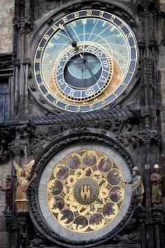 Prague Astronomical Clock Stock Photos