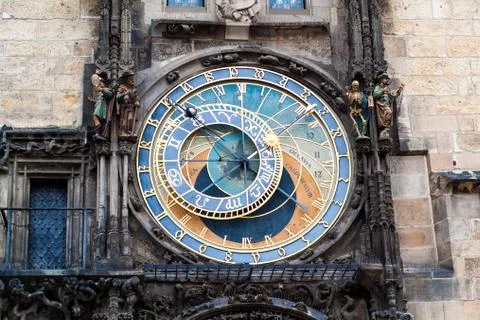 Prague atronomical clock Stock Photos
