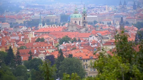 Prague beautiful views of the city Stock Footage 91553385