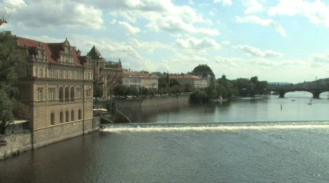 Prague, Capital of Czech Republic in Eastern Europe Stock Footage 530846