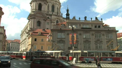 Prague Czech Republic Parisian Street August Stock Footage Video (100%  Royalty-free) 7449526