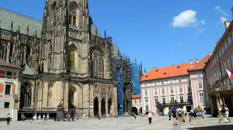 Prague Castle 1 Stock Footage 772993