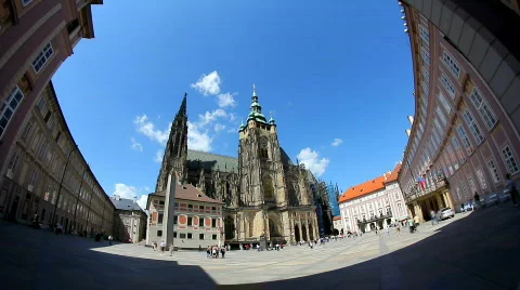 Prague Castle 13 Timelapse Stock Footage 773073
