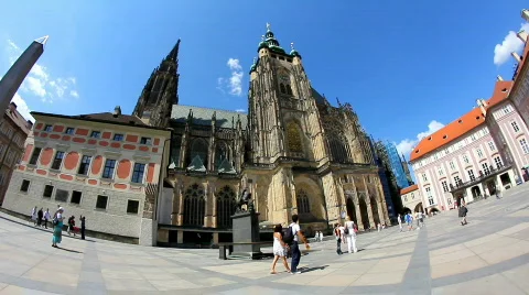 Prague Castle 14 Stock Footage 773159