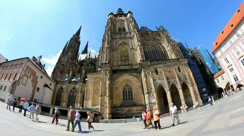 Prague Castle 15 Stock Footage 773162