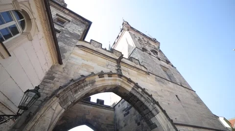 Prague Castle Charles Bridge Stock Footage 58071225