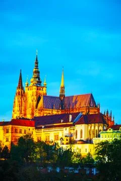 The prague castle close up Stock Photos