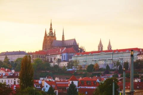 The prague castle close up Stock Photos