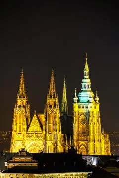The prague castle close up Stock Photos