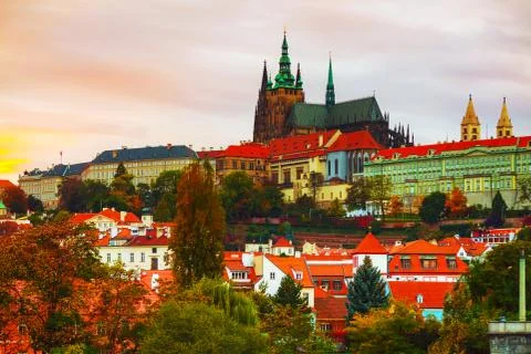 The Prague castle close up Stock Photos