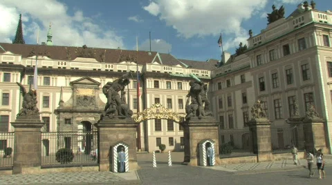Prague Castle in the Czech Republic in Eastern Europe Video stock 530932