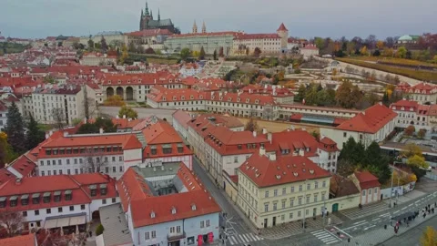 Prague Castle on the Hilltop Stock Footage 310958115