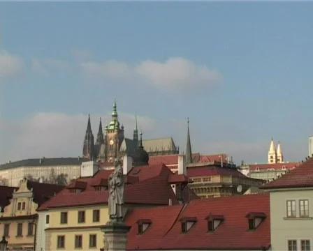 Prague castle panorama Stock Footage 318715