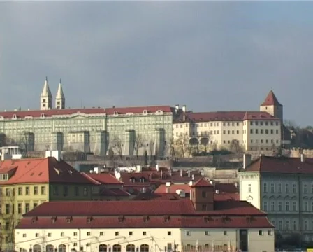 Prague castle panorama Stock Footage 326285