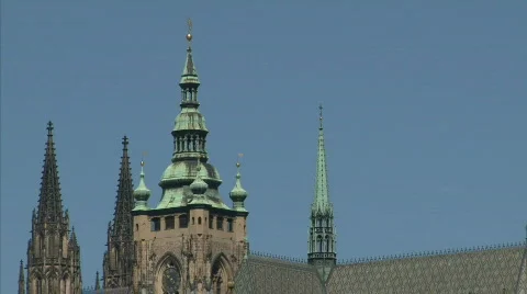 Prague castle ponarama Stock Footage 491789