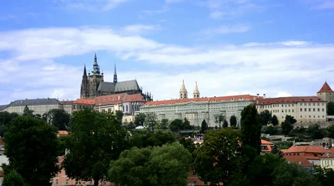 Prague castle, time lapse Stock Footage 40477852