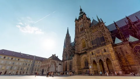 Prague Castle / Time Lapse Video 4K Vidéo 95208549