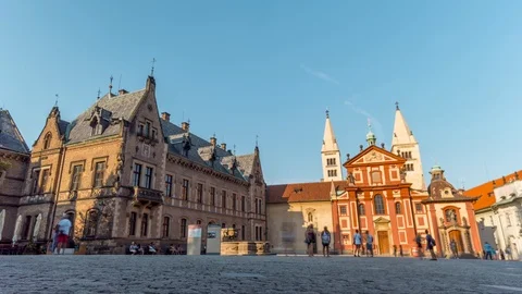 Prague Castle / Time Lapse Video 4K Video stock 95209115