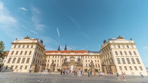 Prague Castle / Time Lapse Video 4K Vidéo 95213012