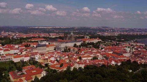 Prague Castle Timelapse from Above Stock Footage 82761943