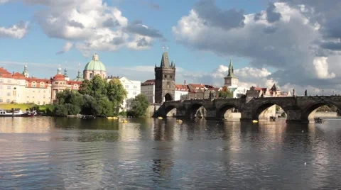 Prague, Charles Bridge Stock Footage 67396833