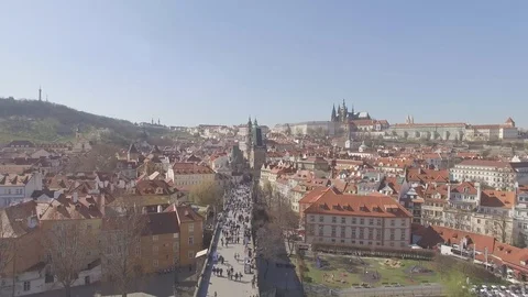 Prague Charles Bridge Video stock 92701329