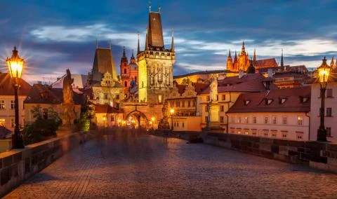 Prague Charles Bridge Stock-Fotos