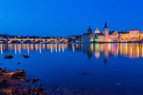 Prague Charles Bridge Foto stock