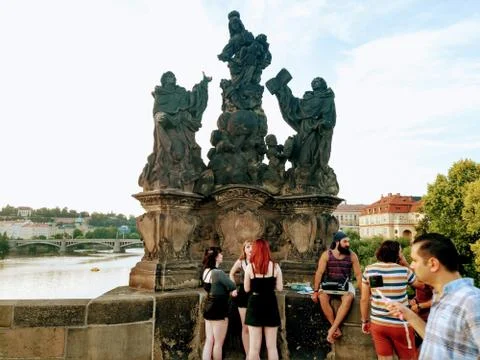 Prague Charles Bridge Stock Photos