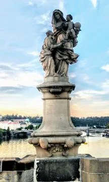 Prague Charles Bridge Stock Photos