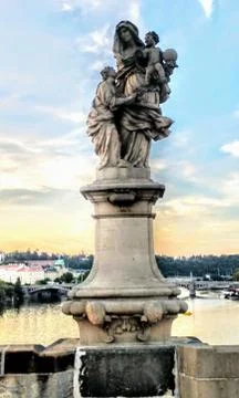 Prague Charles Bridge Stock Photos