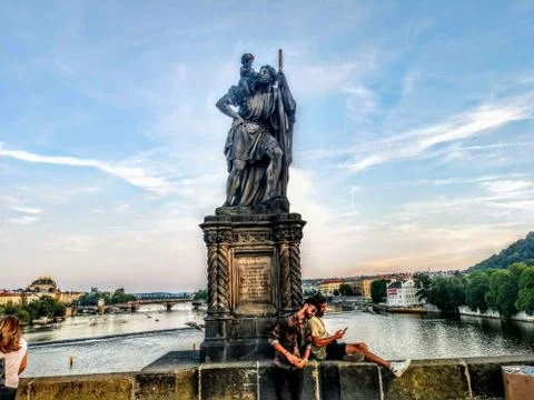 Prague Charles Bridge Stock Photos