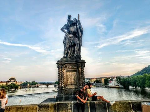 Prague Charles Bridge Stock Photos