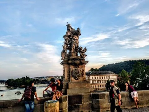 Prague Charles Bridge Stock Photos