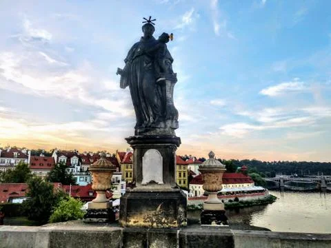 Prague Charles Bridge Stock Photos