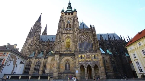 Prague Church Stock Footage 123609967