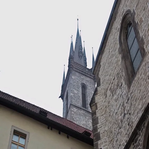 Prague churches. Stock Footage 69424212