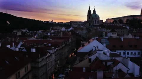 Prague City 2 Stock Footage 12797550