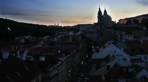 Prague City 3 Stock Footage 12801778