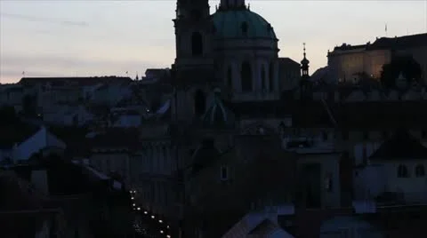 Prague City 5 Video stock 12804199