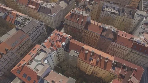 Prague City Building Stock Footage