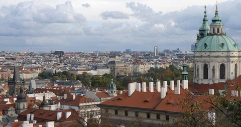 Prague City View Stock Footage 109397359