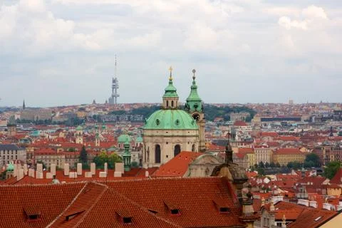 Prague Cityscape Stock Photos