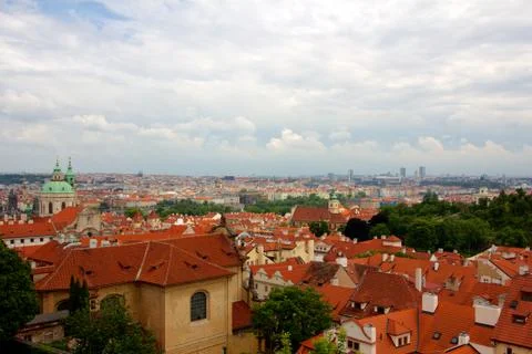 Prague Cityscape Stock Photos
