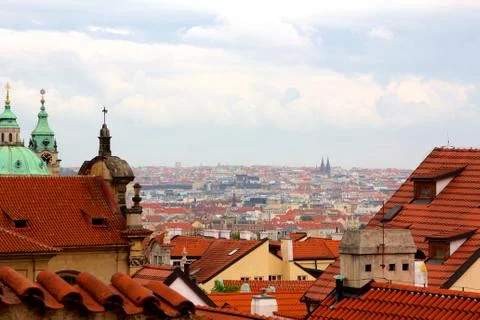 Prague Cityscape Stock Photos