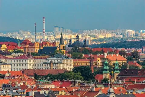 Prague Cityscape Stock Photos