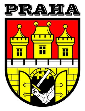 Prague coat of arms Stock Illustration
