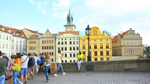 Prague couple Stock Footage 123171547