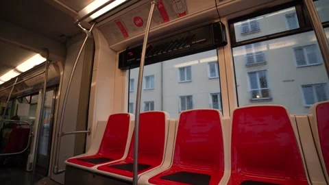 Prague , Czech republic ,01 01 2026 : tram and public transportation Stock Footage 283686780